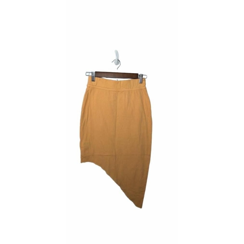 Frank & Eileen Tee Lab Orange Asymmetrical Hem Skirt Size Small - Picture 1 of 8